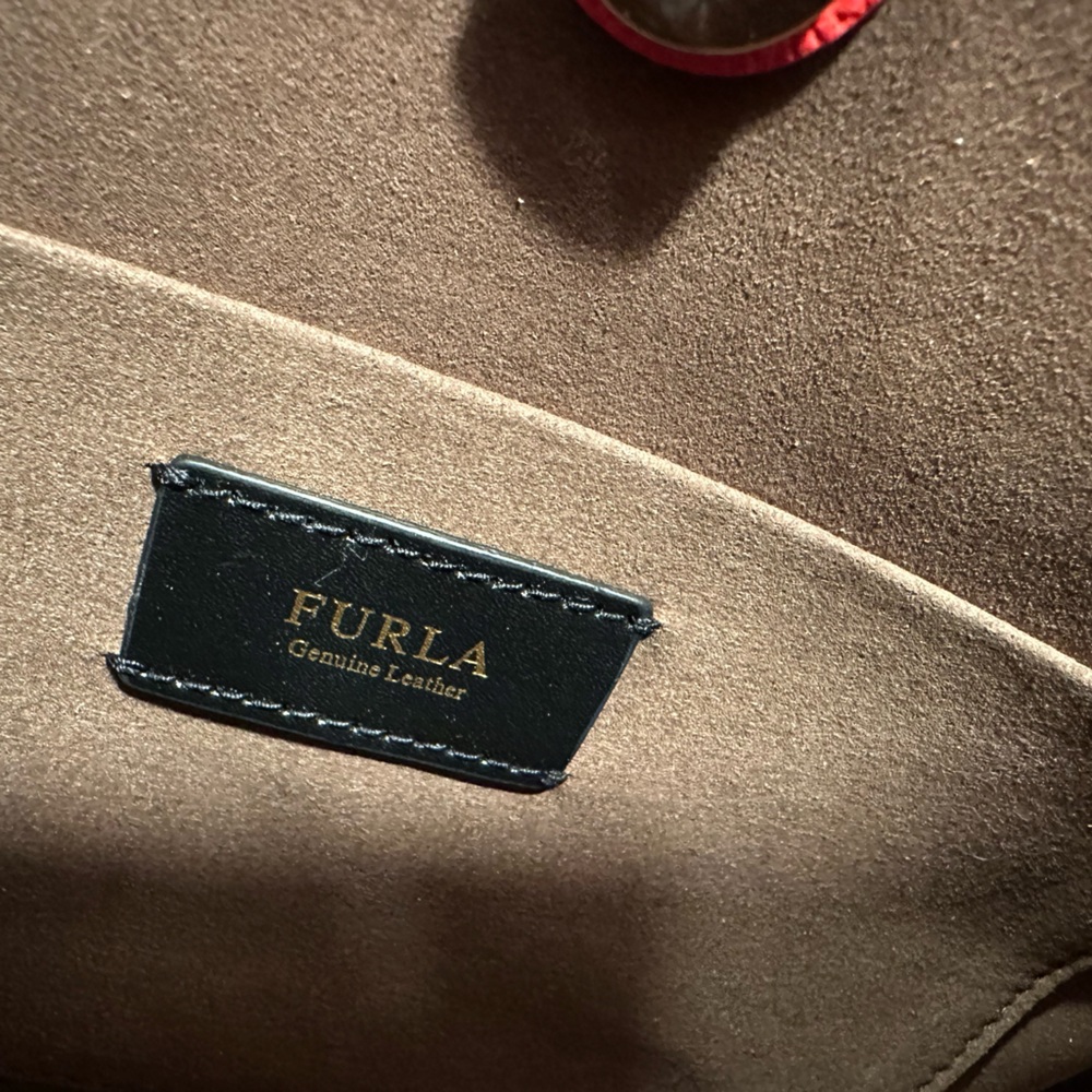 Furla Minerva Leather Satchel Handbag NWT - Picture 8 of 8